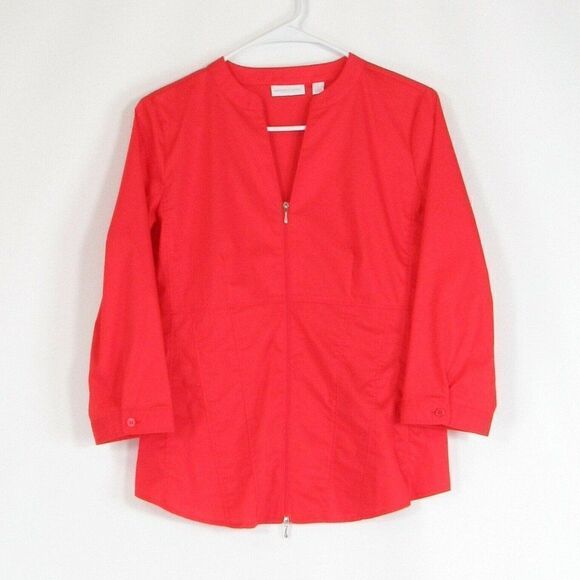Orange NEW YORK & COMPANY blouse S - Picture 1 of 4